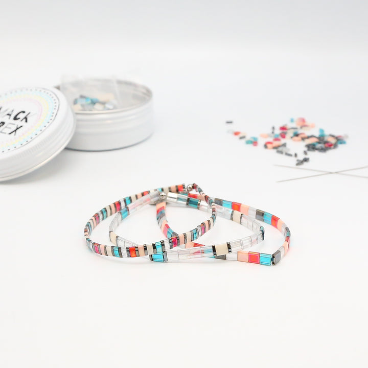 PARTY TOWN - Tila Bracelet Making Kit - 3 Bracelets