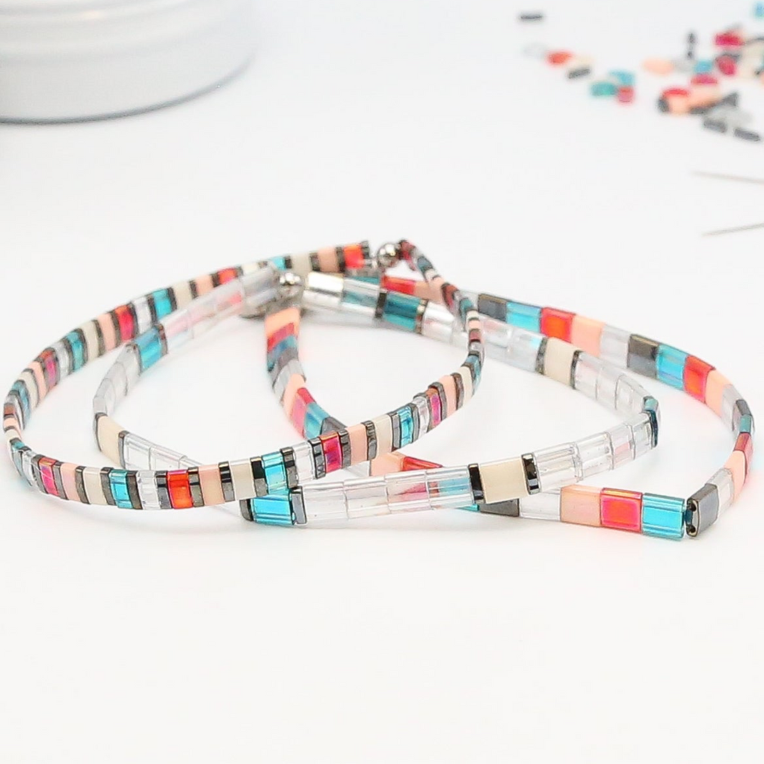PARTY TOWN - Tila Bracelet Making Kit - 3 Bracelets