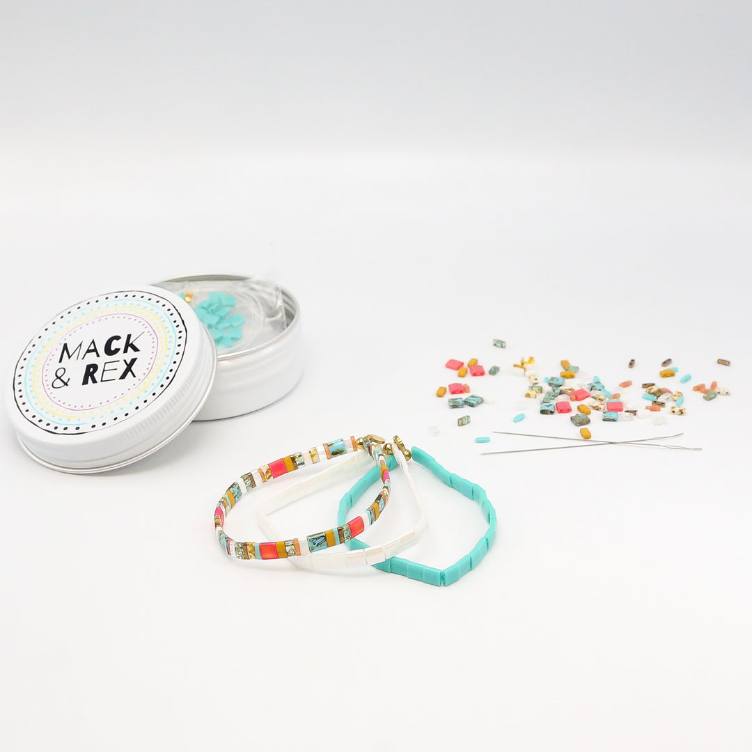 BEACH BUM - Tila Bracelet Making Kit - 3 Bracelets