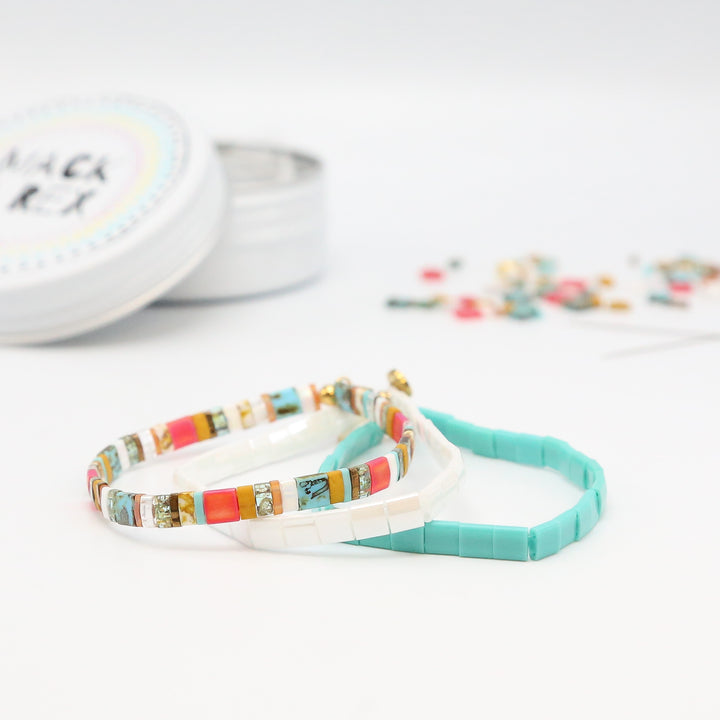 BEACH BUM - Tila Bracelet Making Kit - 3 Bracelets