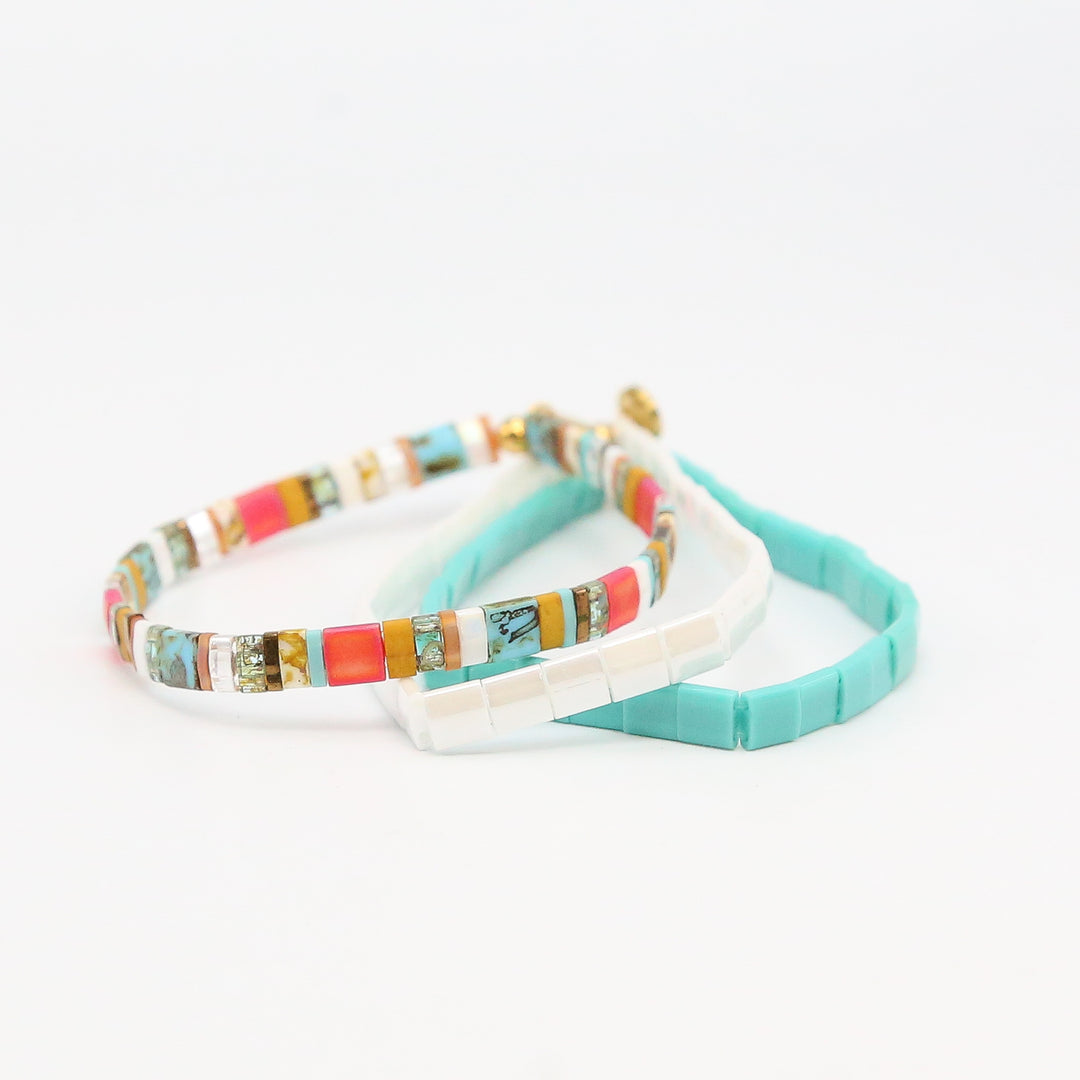 BEACH BUM - Tila Bracelet Making Kit - 3 Bracelets