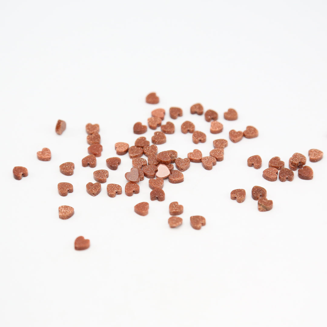 GOLD SANDSTONE - Stone Heart Beads