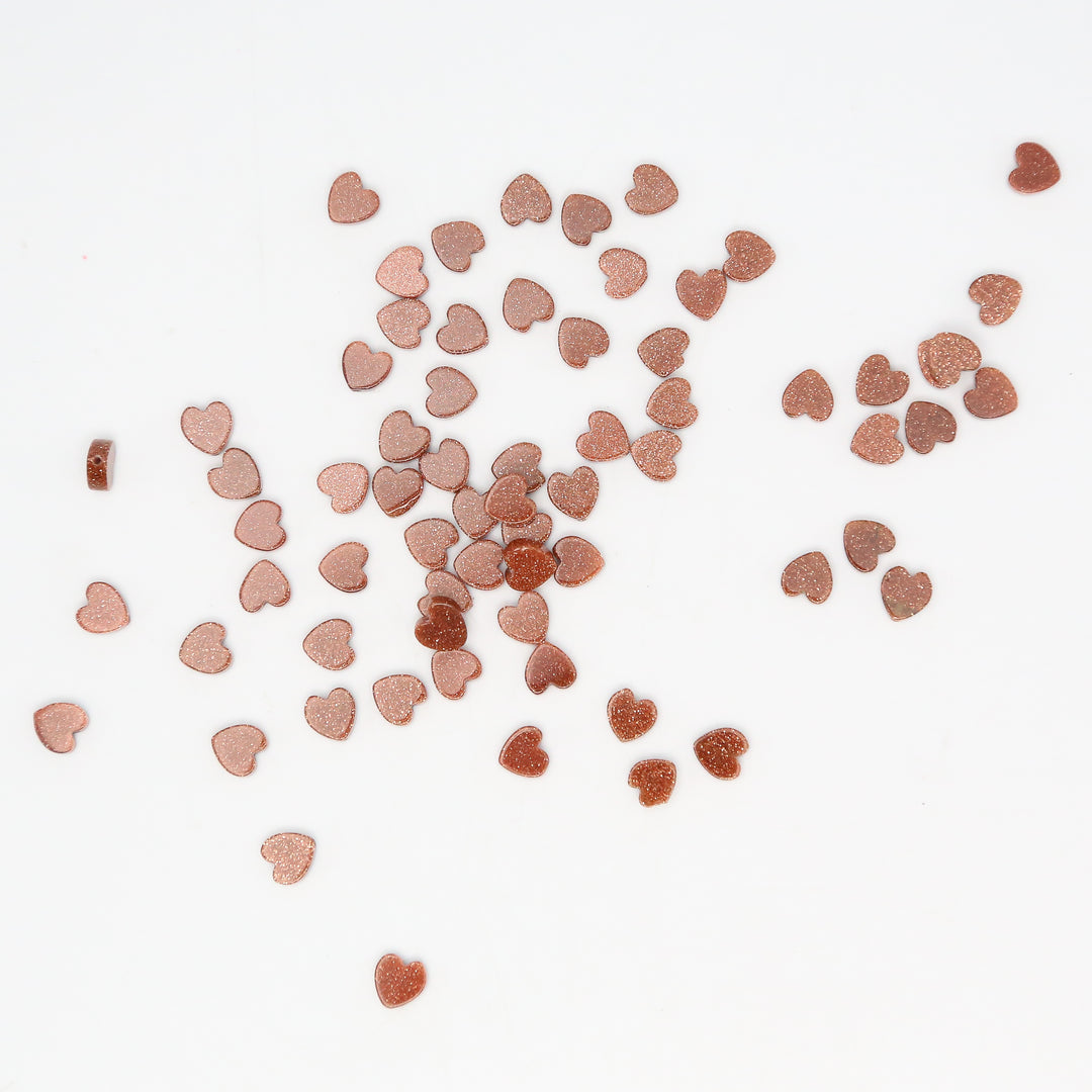 GOLD SANDSTONE - Stone Heart Beads