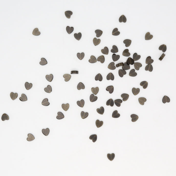 GOLDEN OBSIDIAN - Stone Heart Beads