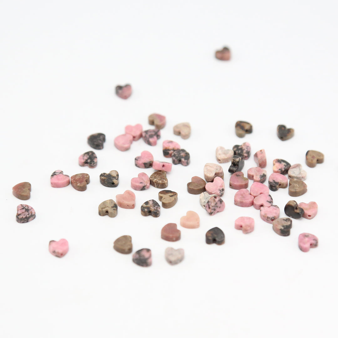 RHODOCHROSITE - Stone Heart Beads