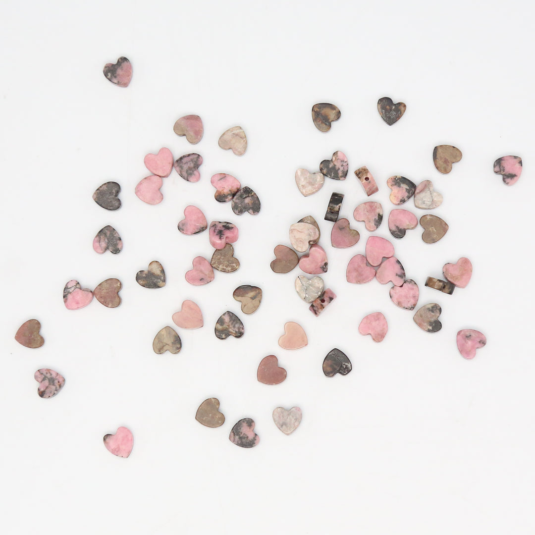 RHODOCHROSITE - Stone Heart Beads
