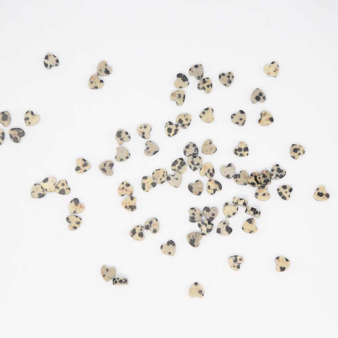 DALMATIAN - Stone Heart Beads