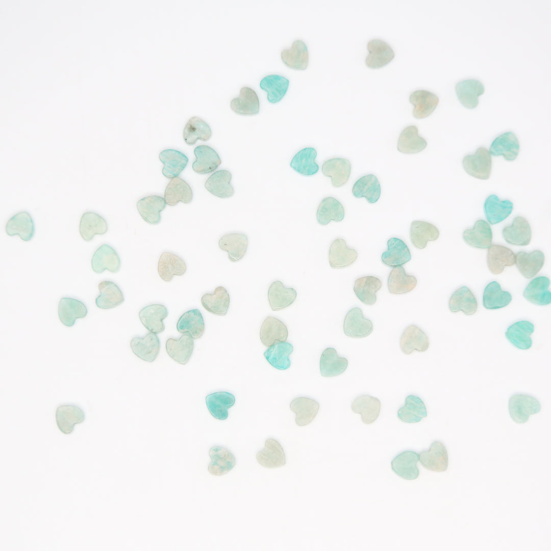 STRIPED AMAZONITE - Stone Heart Beads