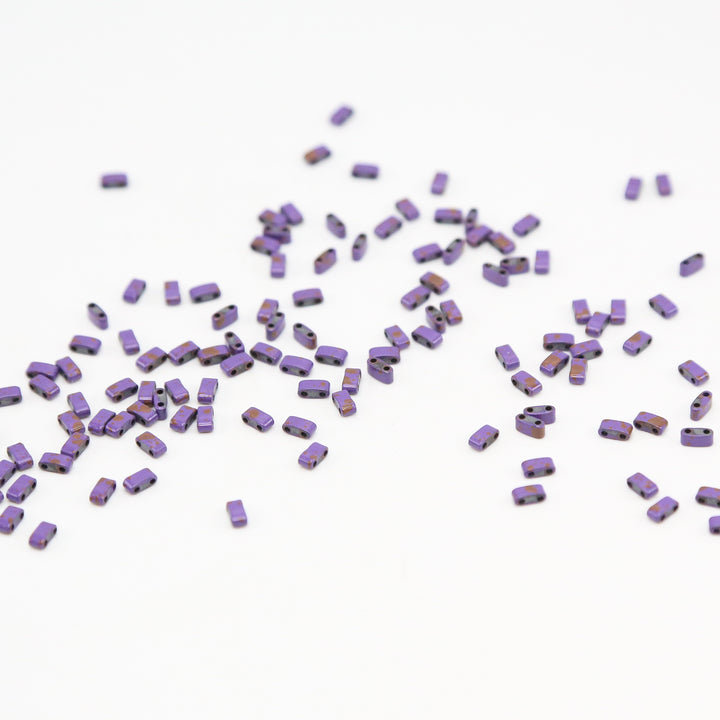 DIRTY PURPLE - Half Tile Beads