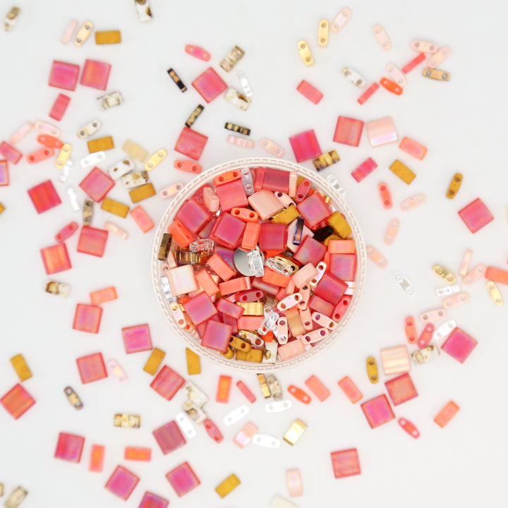 MISCHIEVOUS  - Multi-colored Tila Bead Mix