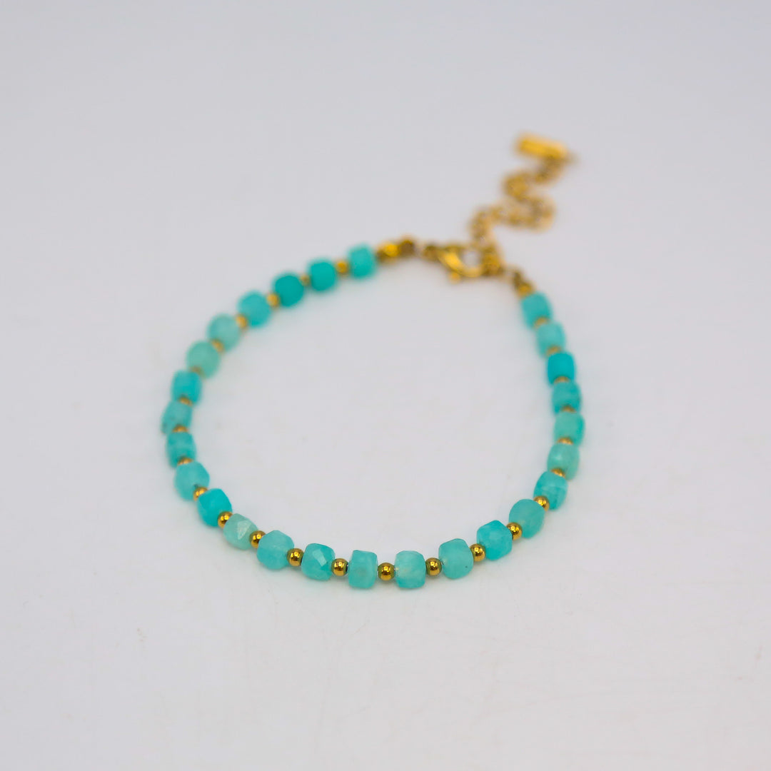 BLUE AMAZONITE - Adjustable Accent Bracelet