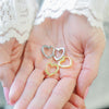 Load image into Gallery viewer, TAKE HEART - Sterling Silver or 18k Gold Heart Huggie Earrings