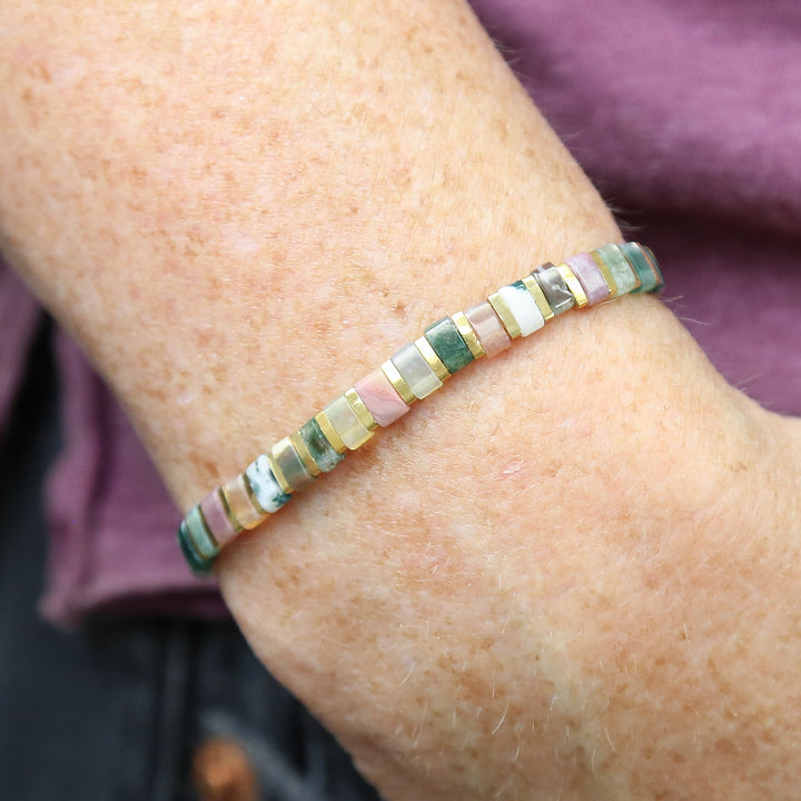 THE GROTTO - Stone Tile Bracelet Stack of 3