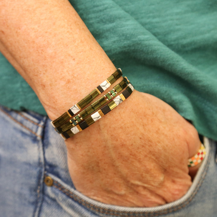 RAINFOREST GLOW - Tila Bracelet Stack of 3