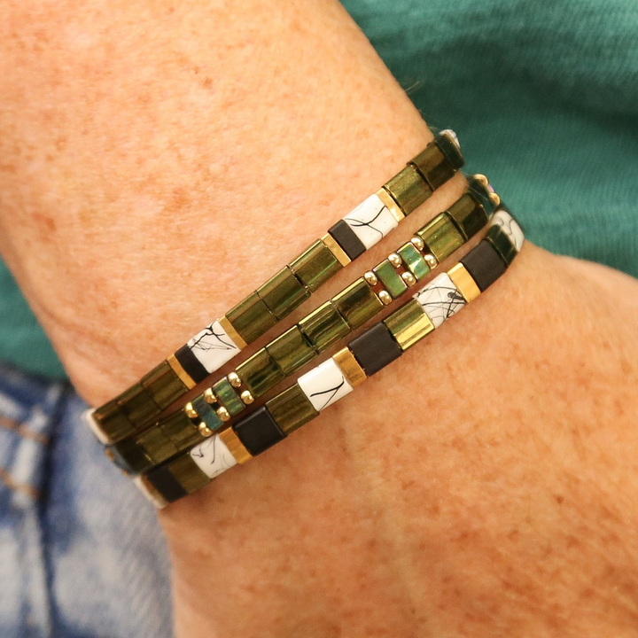 RAINFOREST GLOW - Tila Bracelet Stack of 3