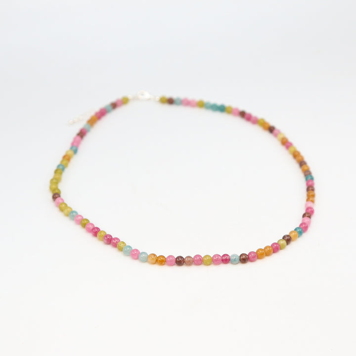 TOURMALINE - Multicolored Stone Bead Necklace