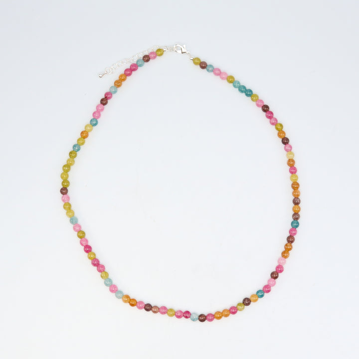 TOURMALINE - Multicolored Stone Bead Necklace