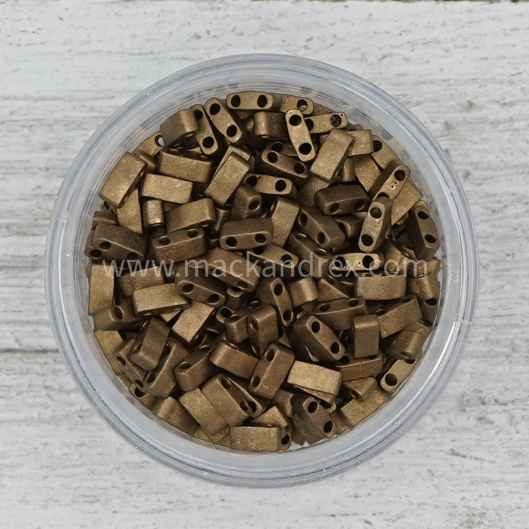 2006 Matte Bronze - Quarter Tila Beads