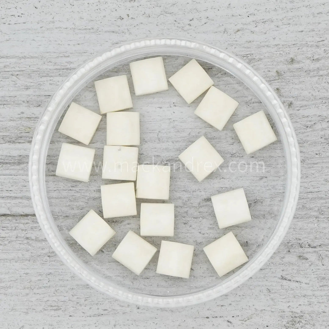 2021 Quarter Tila Beads - Matte Cream - Mack & Rex