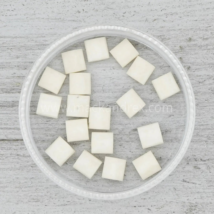 2021 Quarter Tila Beads - Matte Cream - Mack & Rex