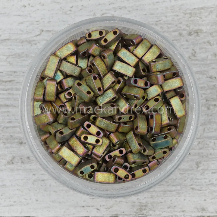 2035 Half Tila Beads - Antique Bronze - Mack & Rex