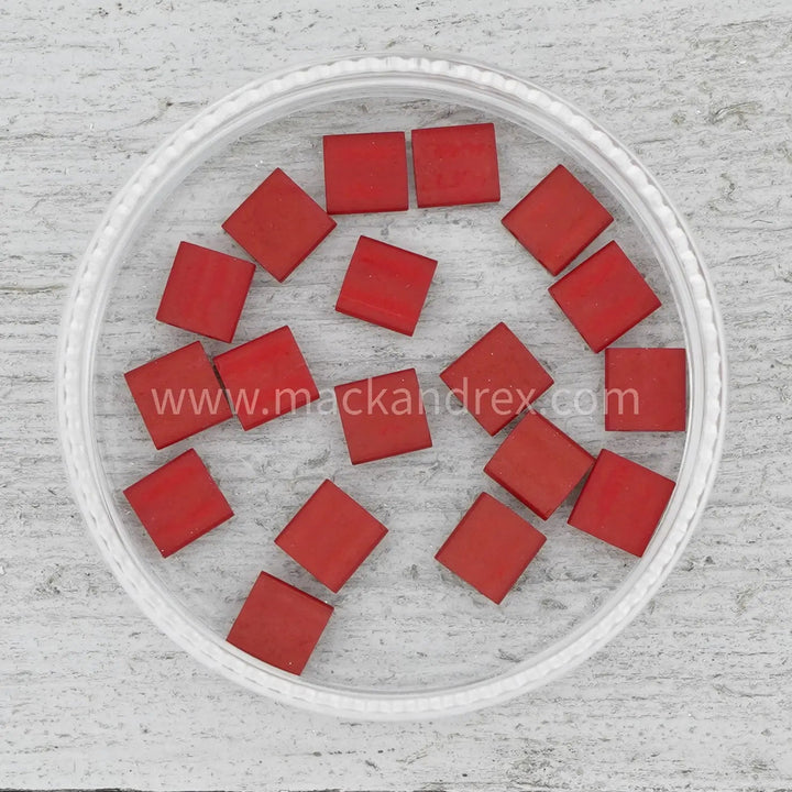 2040 Tila Beads - Dark Red Matte - Mack & Rex