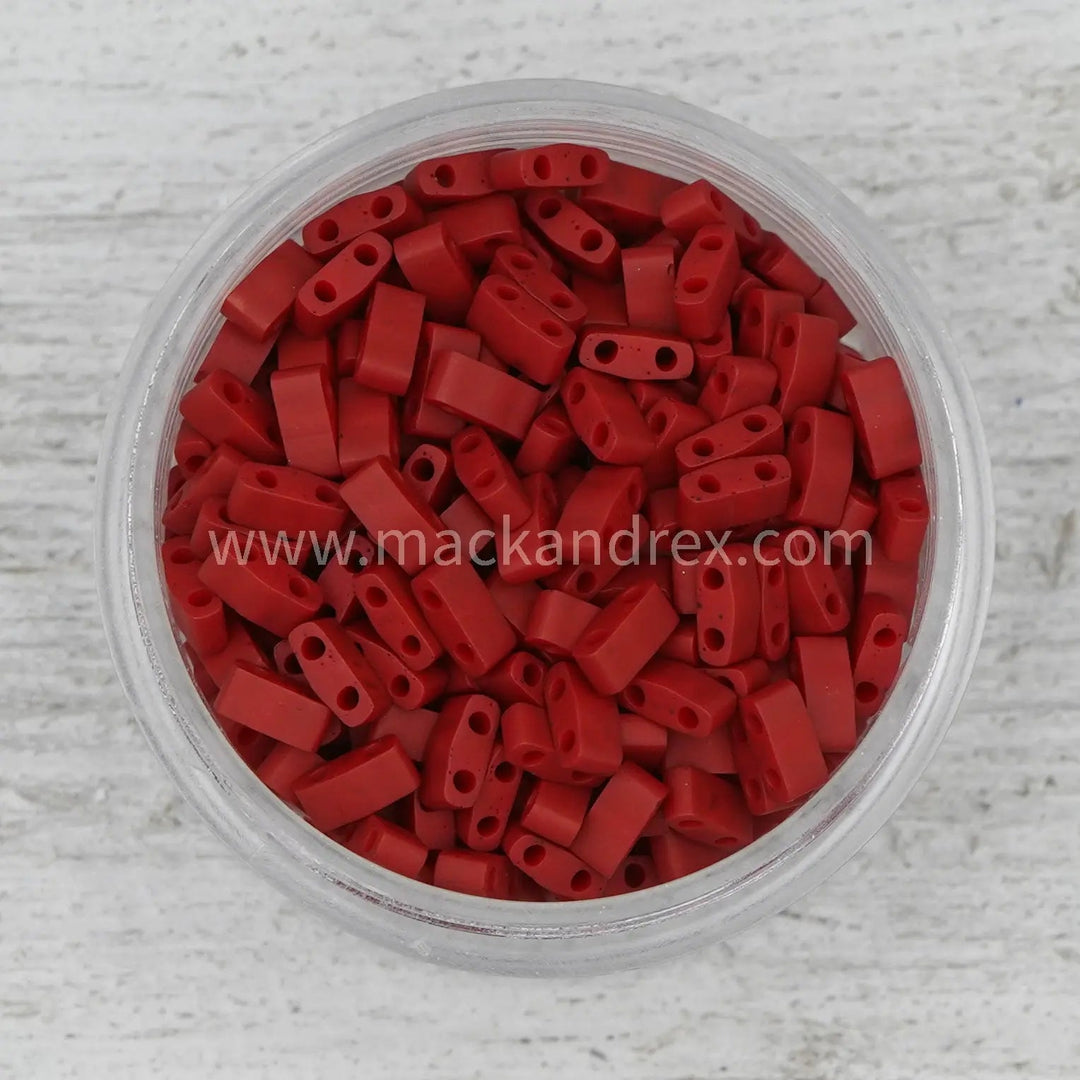 2040 Tila Beads - Dark Red Matte - Mack & Rex