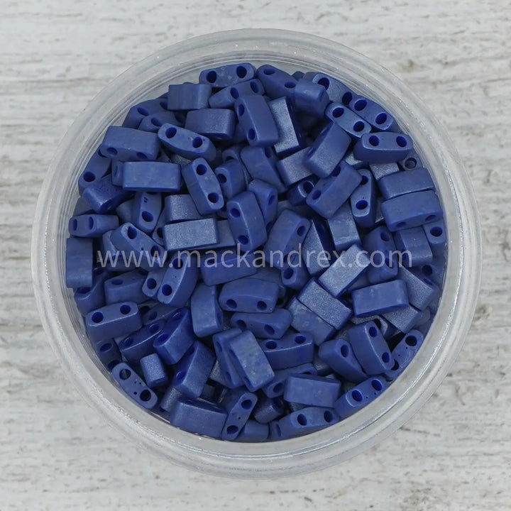 2075 Half Tila Beads - Cobalt Matte - Mack & Rex