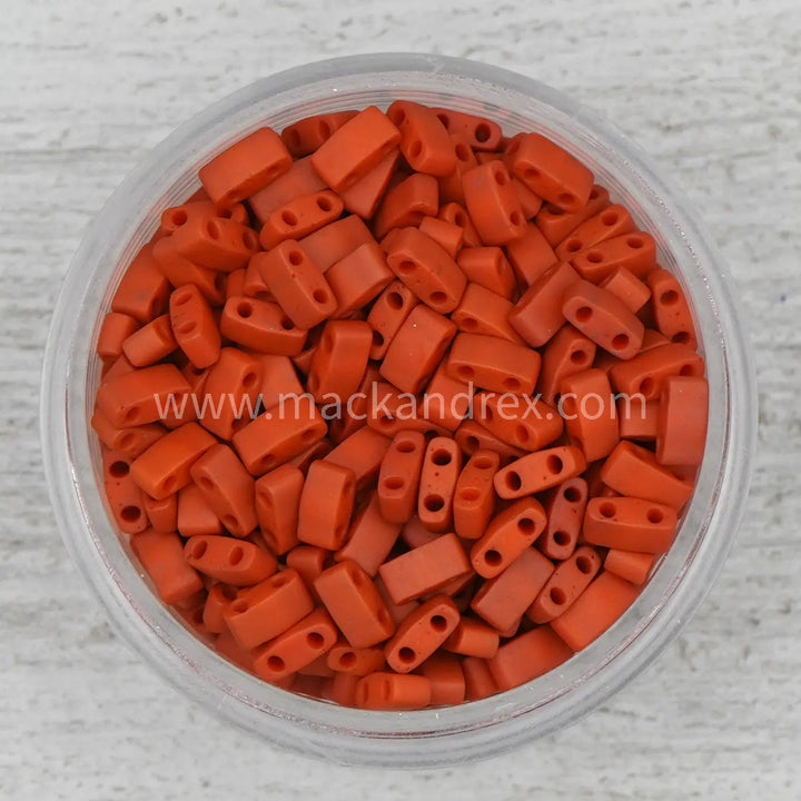 2315 Half Tila Beads - Burnt Orange - Mack & Rex