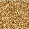24K Gold Plated Matte Metallic Seed Beads | R11B-0191F |  11/0 Miyuki Rocaille | RR11-0191F | Round Seed Beads - Mack & Rex