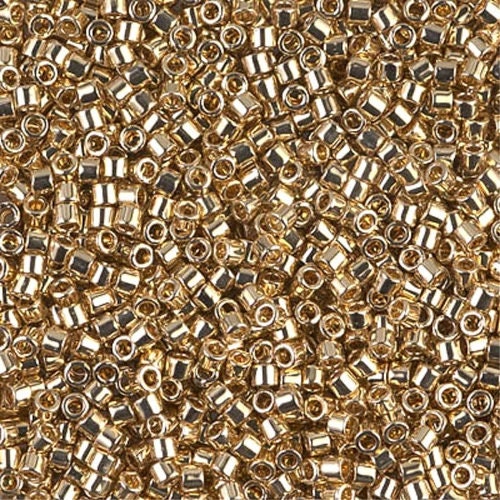 24kt Gold Light Plated D10-0034 ||  Delica Seed Beads - Mack & Rex