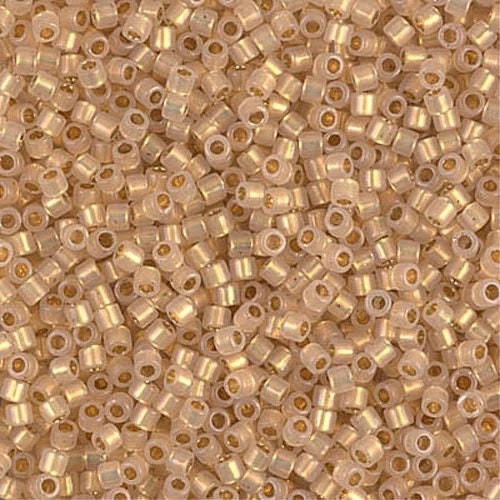 24kt Gold Lined Opal  10/0 Delica || DBM-0230 ||  Delica Seed Beads - Mack & Rex