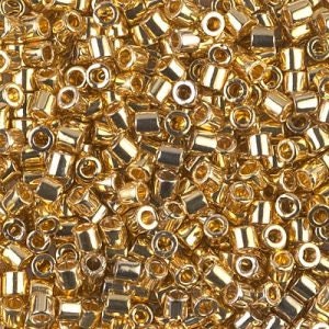 24kt Gold Plated 8/0 Delica || DBL-0031 || Miyuki Delica Seed Beads || Mack and Rex || Wholesale glass beads in bulk - Mack & Rex