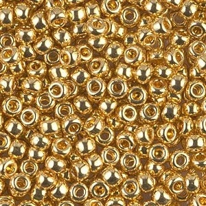 24kt Gold Plated 8/0 seed beads || RR8-0191 - Mack & Rex