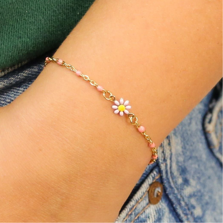 Aster - Flower Accent Bracelet