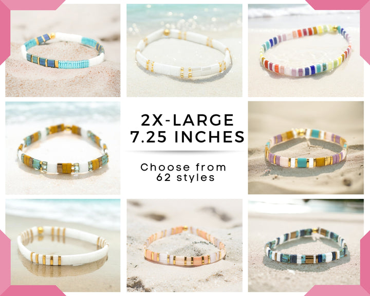 2X-LARGE Bracelets - 7.25 Inches - 62 STYLES