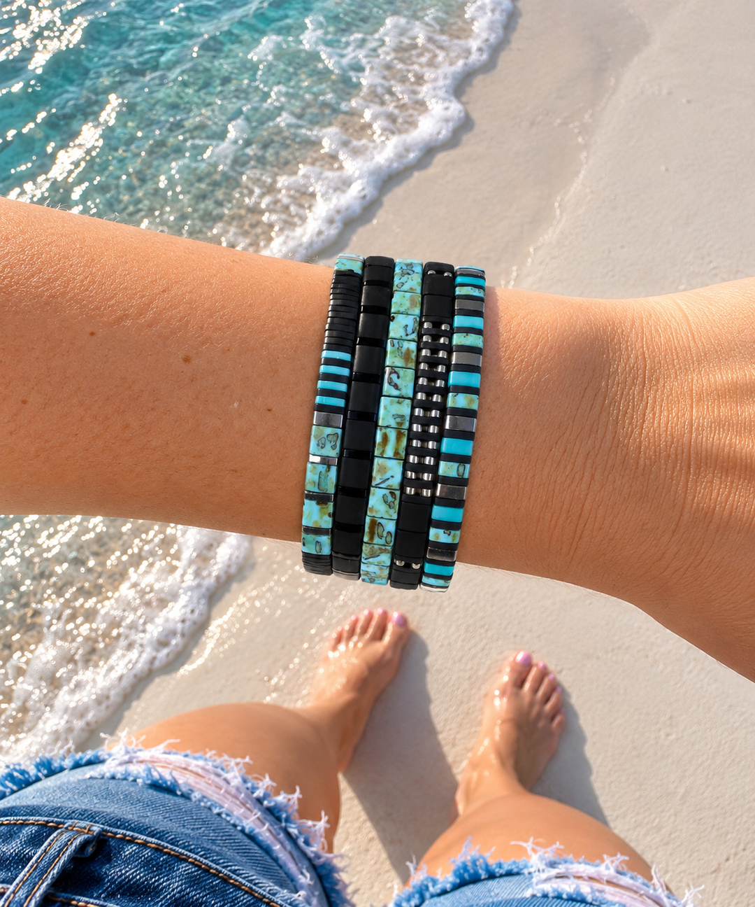 REPUTATION - Tila Bead Bracelet Stack
