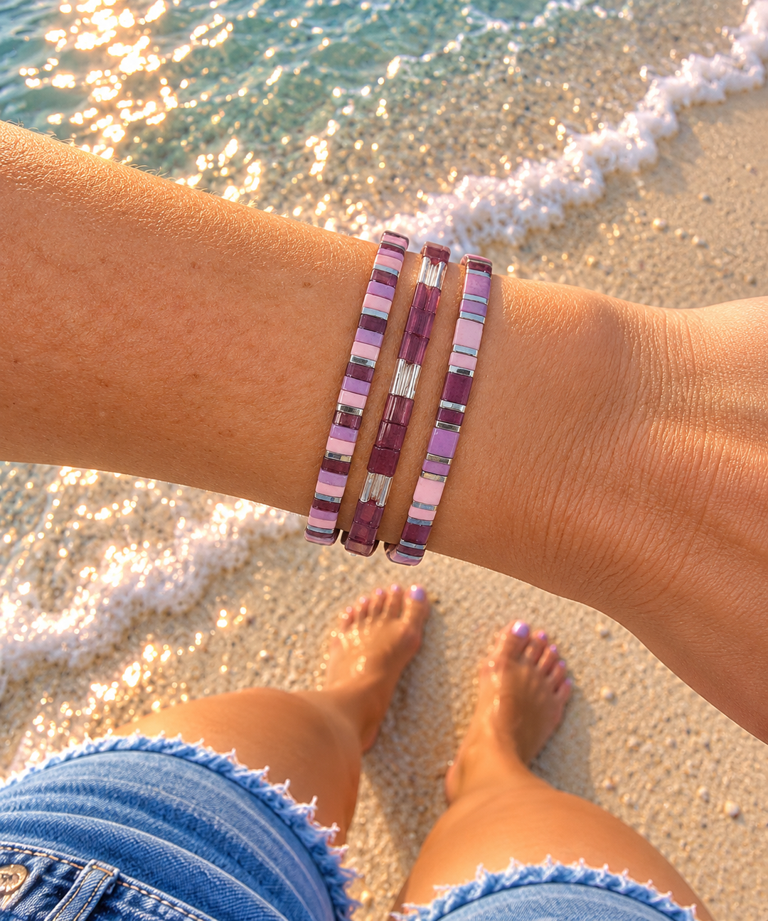 VIOLETTE - Tila Bracelet Stack of 3