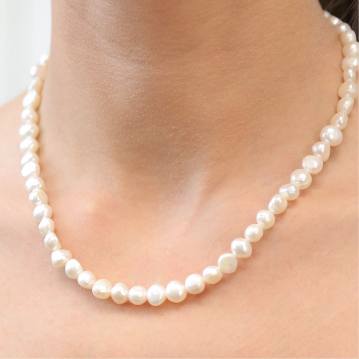 CHLOE - Real Freshwater Pearl Necklace - High Quality