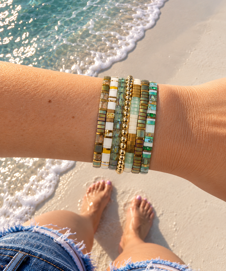 MONEY TALKS - 7 Bracelets in Stack