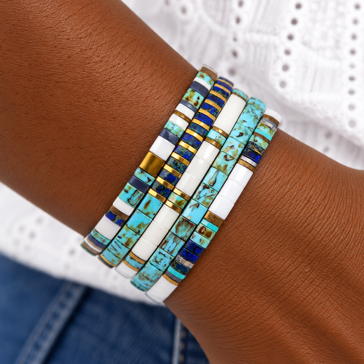 NIAGARA FALLS - Tila Bead Bracelet Stack