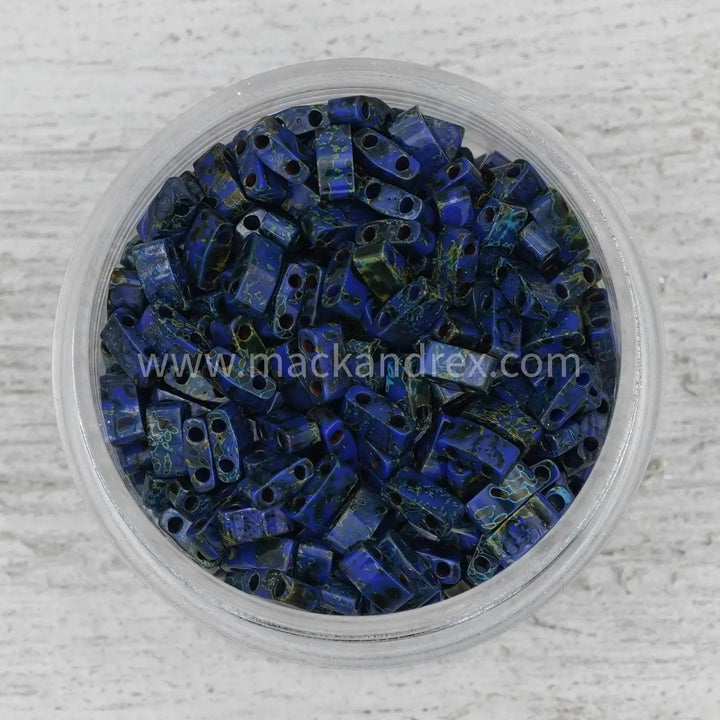 4518 Half Tila Beads - Denim Picasso - Mack & Rex