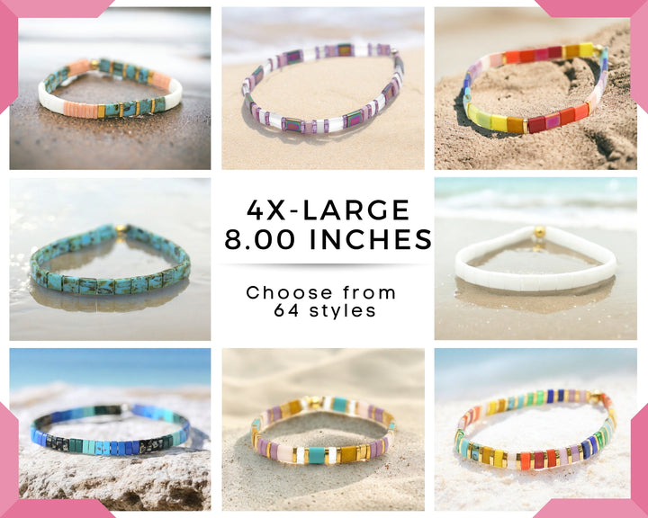 4X-LARGE Bracelets - 8.00 Inches - 87 STYLES