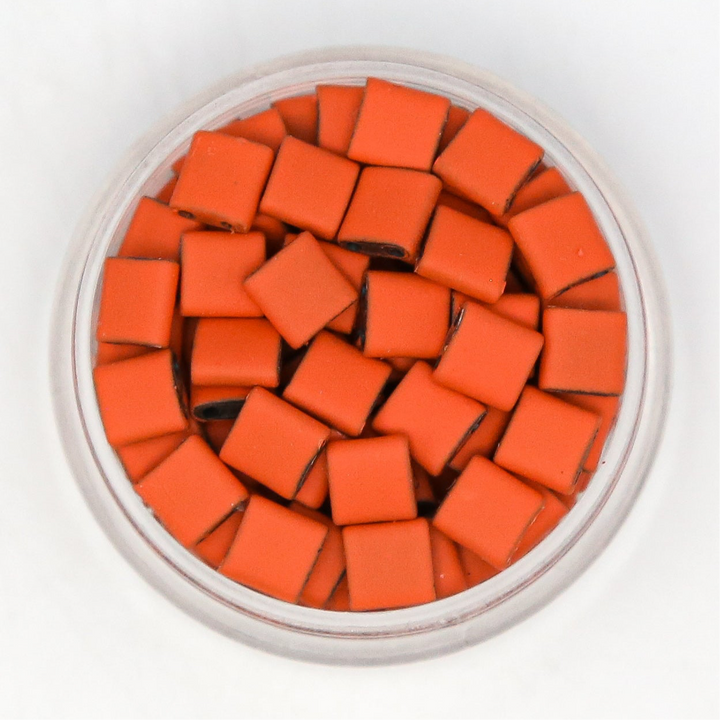 Matte Orange - Whole Tile Beads