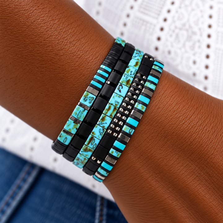 REPUTATION - Tila Bead Bracelet Stack