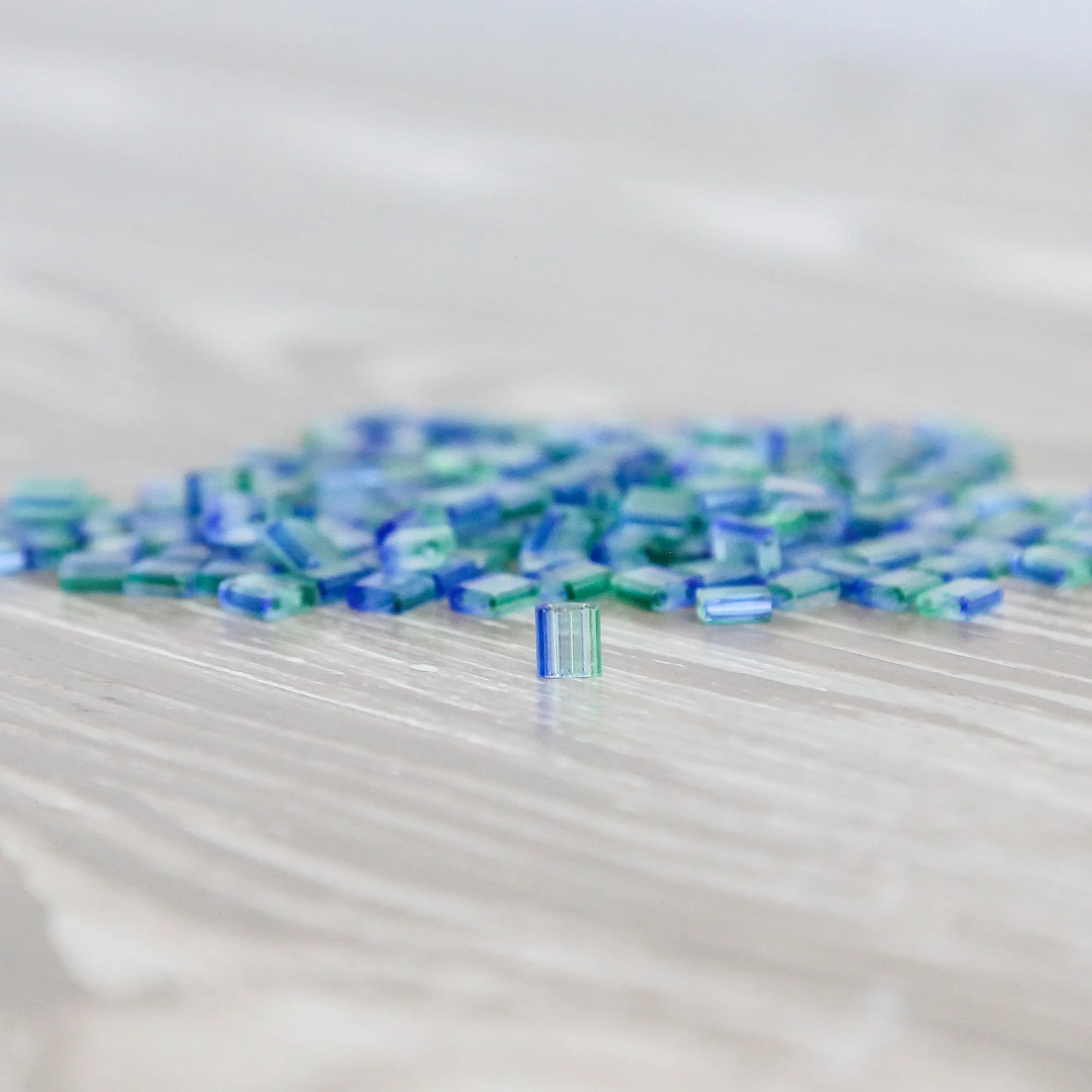 6826SP - Blue Green Designer Tile Beads | TL6826SP - Mack & Rex
