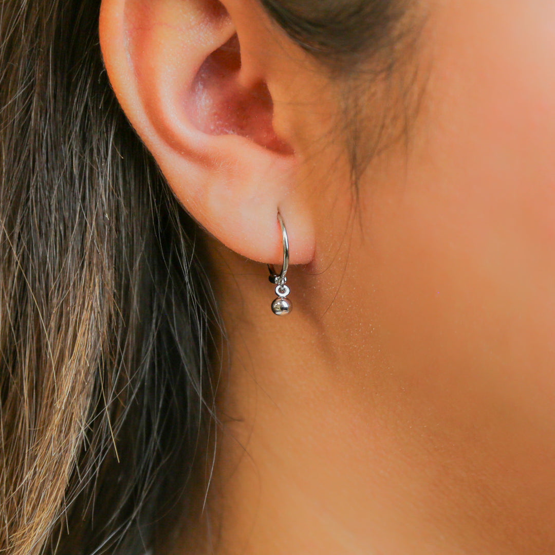 MONROE- 925 Sterling Silver Dainty Hoop Earrings – Mack Rex