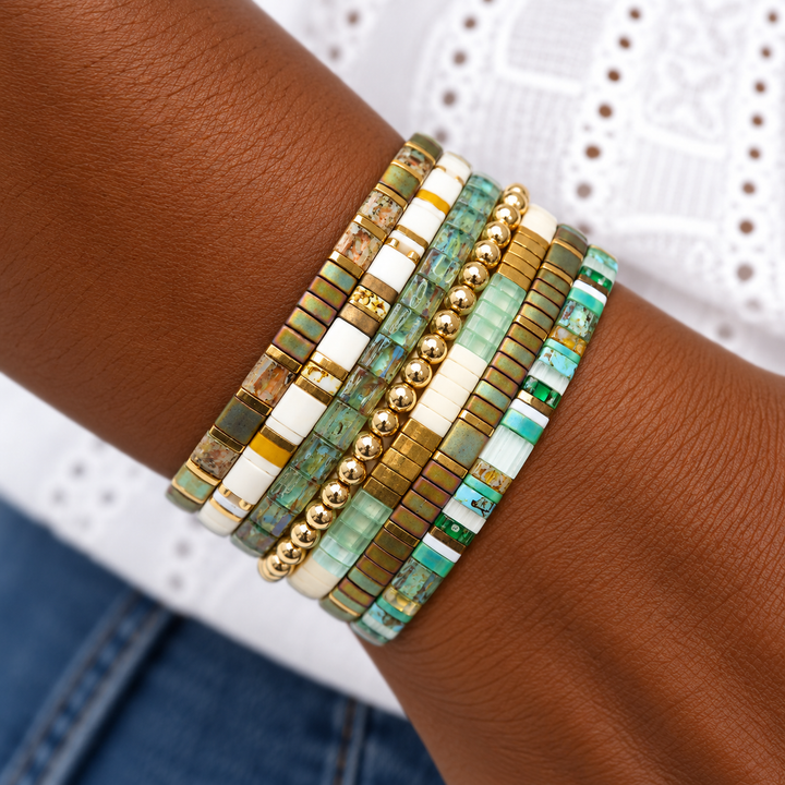 MONEY TALKS - 7 Bracelets in Stack
