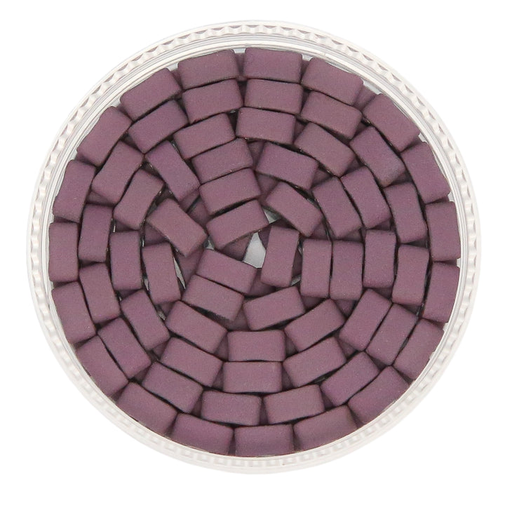 LIGHT PLUM - Half Tile Beads