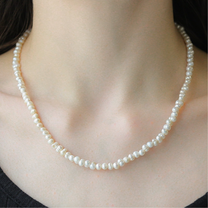 CAPRI -  Gold Freshwater Pearl Necklace